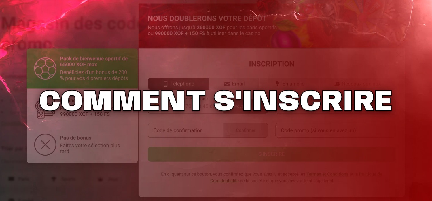 Inscription sur 888Starz
