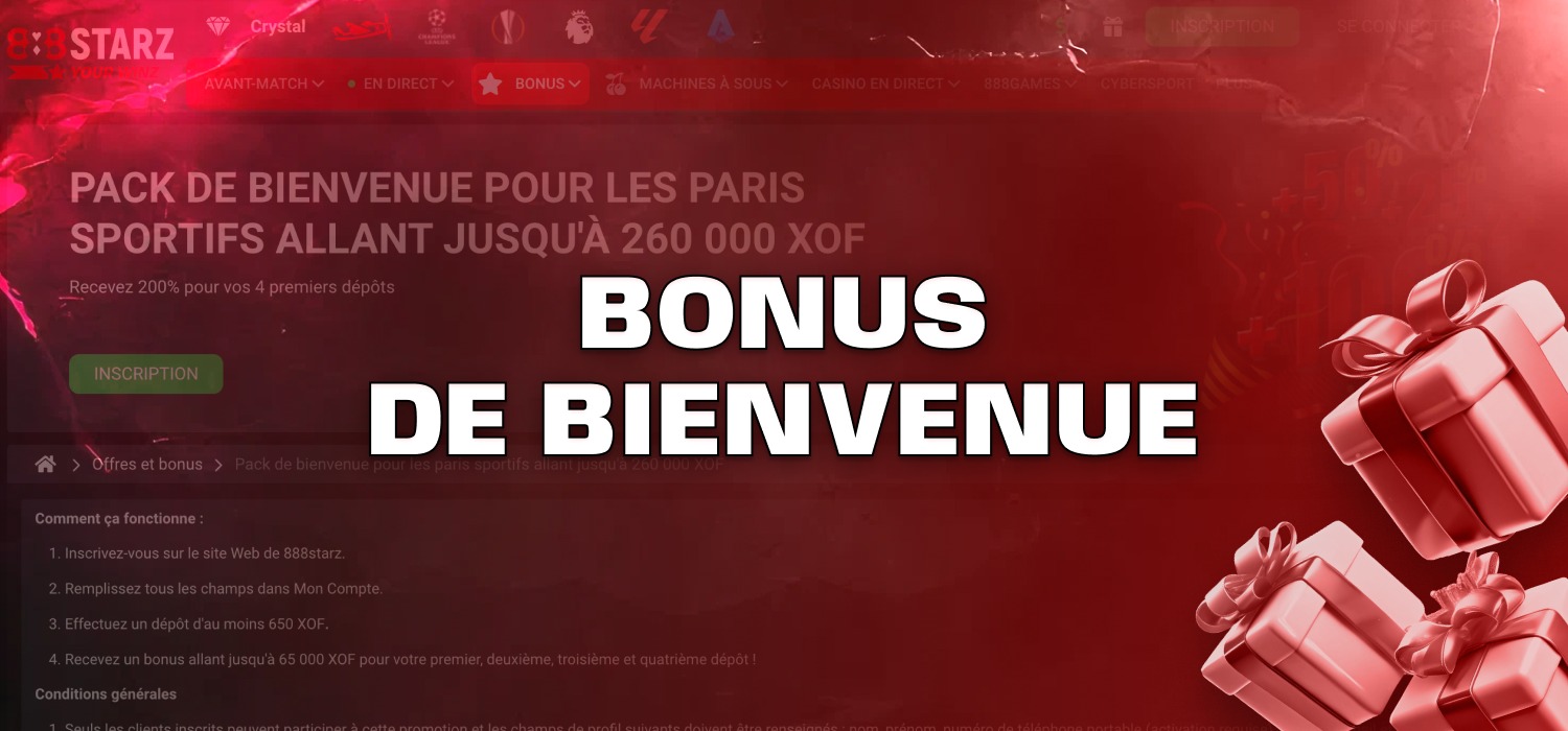 bonus de bienvenue de 888Starz
