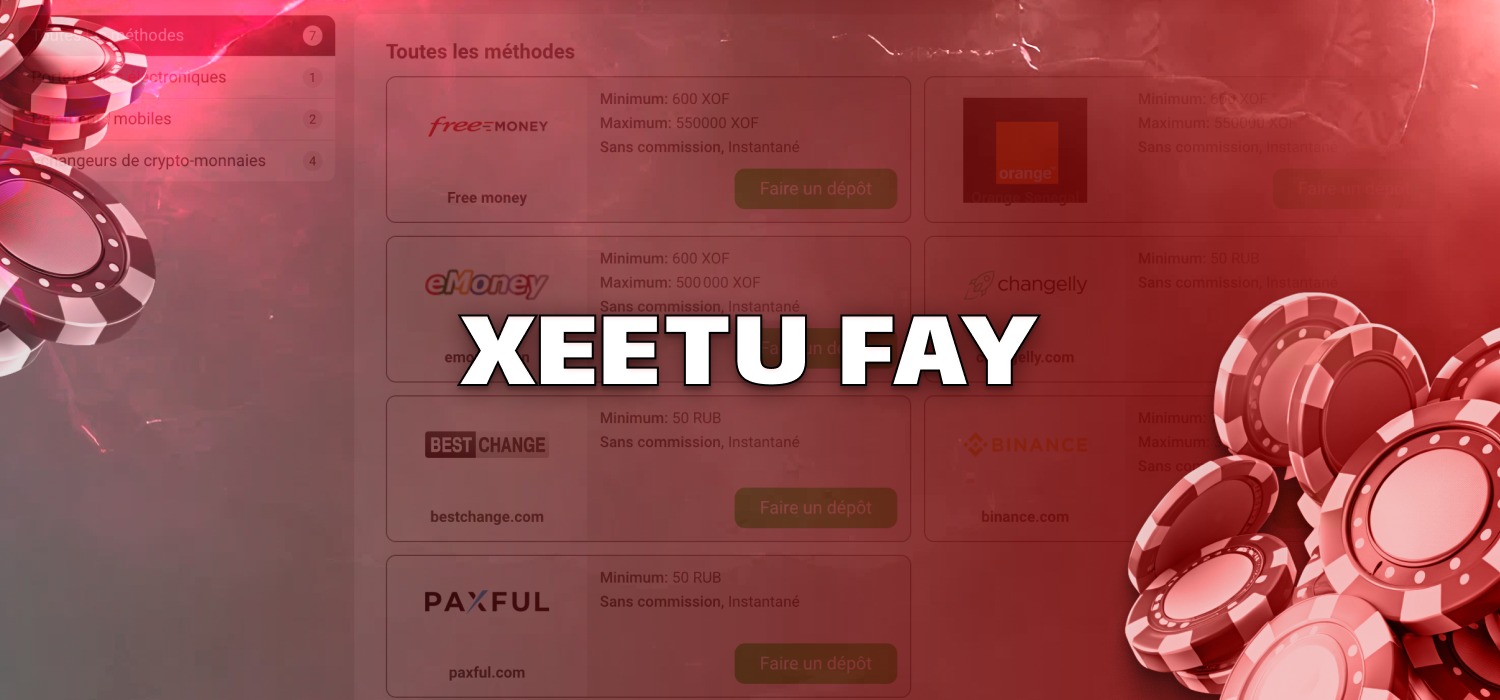 méthodes de paiement disponible ci sénégal
